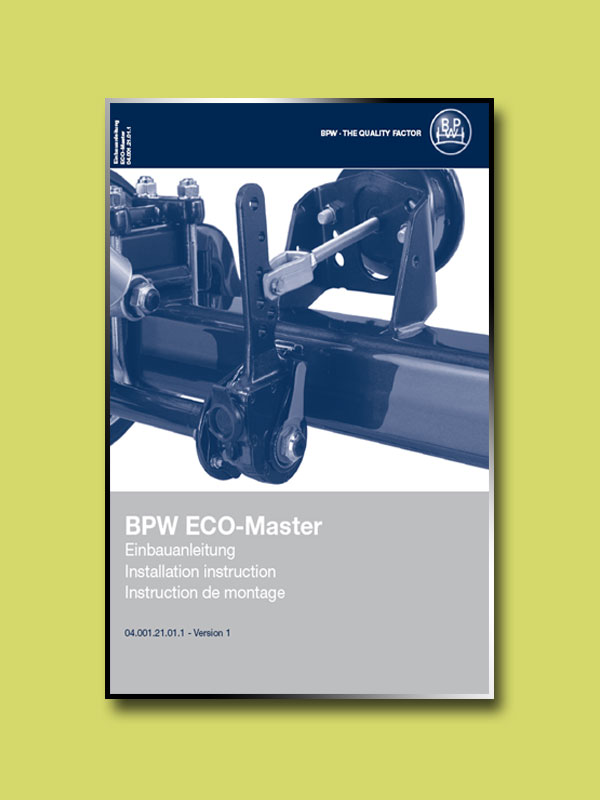 BPW ECO-Meter Installation Instructions