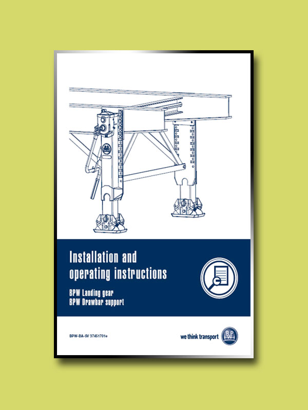 Installation and Operating Landing Gear Drawbar Support